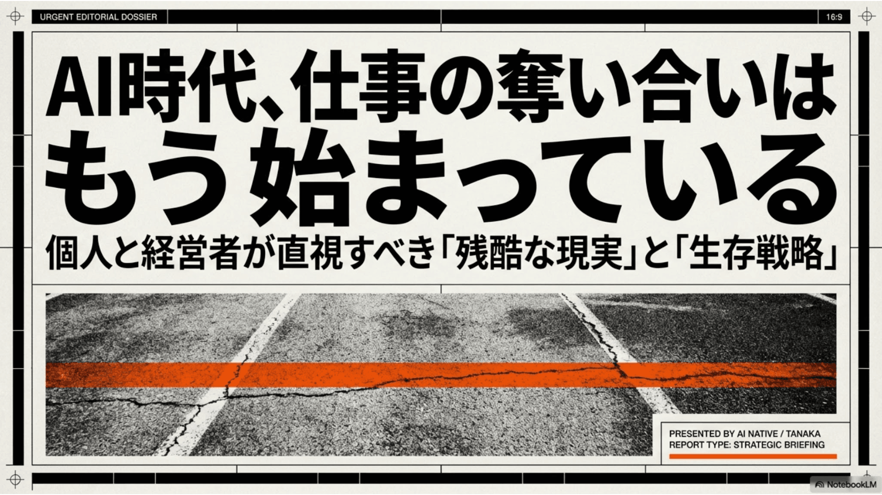 AI時代、仕事の奪い合いはもう始まっている｜個人と経営者が今やるべきこと