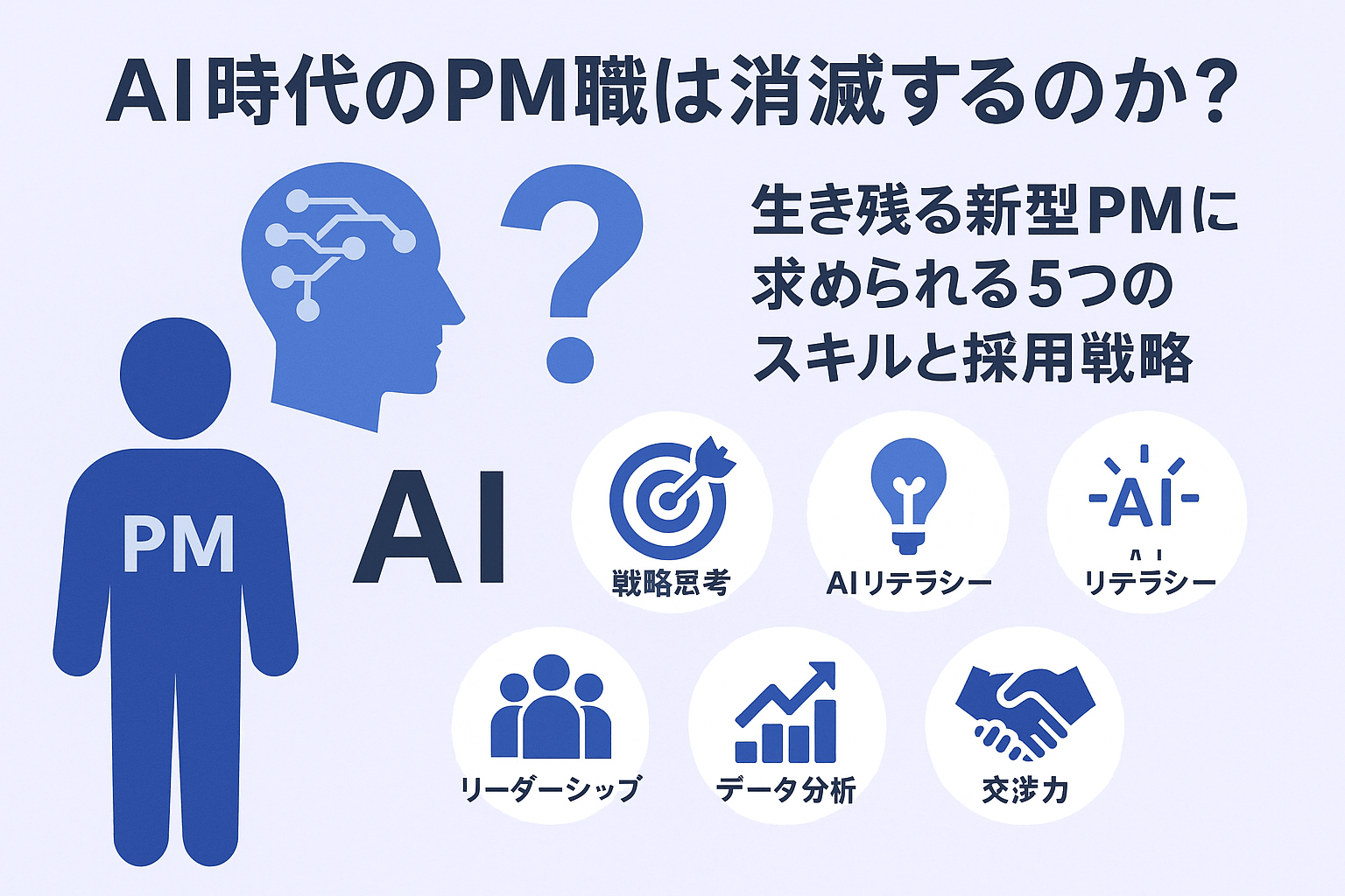 AI時代のPM職は消滅するのか？生き残る新型PMに求められる5つのスキルと採用戦略